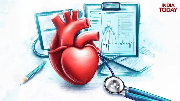 Heart tests. (Illustration by Vani Gupta/IndiaToday)