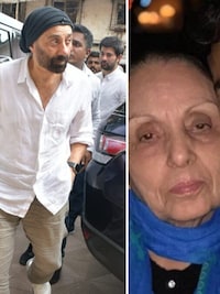 Sunny Deol attends Bobby Deol's mother-in-law's last rites.